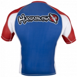Рашгард Hayabusa Ninja Falcon Rashguard Short Sleeve - Blue / Red, фото 2 Рашгард Hayabusa Ninja Falcon Rashguard Short Sleeve - Blue / Red, фото 2