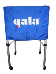 Тележка для вол. мячей "GALA" арт. 2331082/XX41009, 25-30 шт, дл.67см, гл.45 см, выс.103 см, бел-син, фото 1