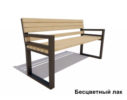 Скамейка садовая Модерн, Лиственница 2 м, фото 2