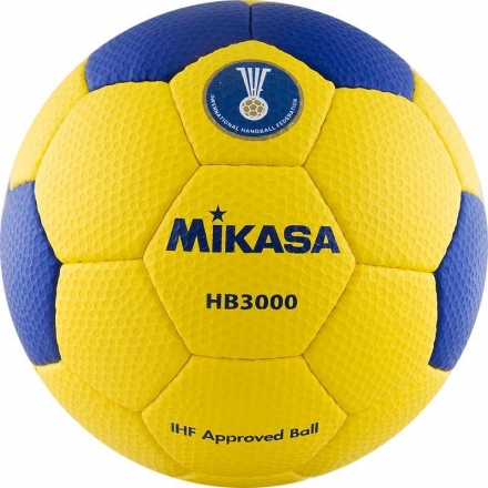 Мяч гандбольный "MIKASA", синт. кожа, размер 3, желто-синий, фото 1