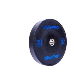 Бампированный диск LIVEPRO Black Rubber Bumper Plate Бампированный диск LIVEPRO Black Rubber Bumper Plate