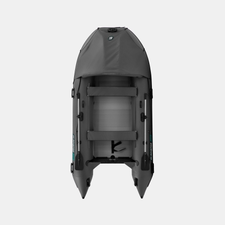 Gladiator C 370 AL ACTIVE Темно-серый моторная лодка ПВХ Алюминиевый пайол, фото 1