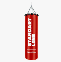 Мешок боксерский SportElite STANDART LINE 120см, d-34, 45кг, красный Мешок боксерский SportElite STANDART LINE 120см, d-34, 45кг, красный