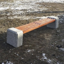 Скамейка «Метро» бетонная, ДШВ - 255*51*49, вес - 250 кг, фото 1 Скамейка «Метро» бетонная, ДШВ - 255*51*49, вес - 250 кг, фото 1