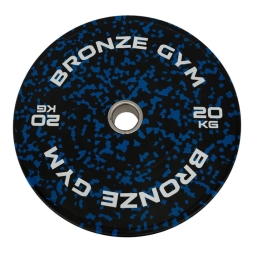 Диск бамперный BRONZE GYM камуфляж синий 20кг, фото 1 Диск бамперный BRONZE GYM камуфляж синий 20кг, фото 1