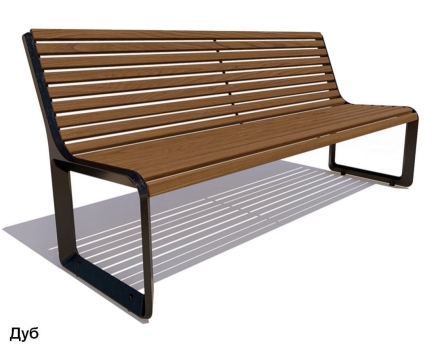 Скамейка чугунная Милан, Лиственница 1,8 м, фото 4