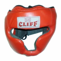 Шлем боксерский CLIFF закрытый (кожа) красный p.М Шлем боксерский CLIFF закрытый (кожа) красный p.М
