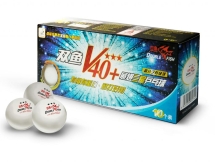 DOUBLE FISH 40+ 3*, 10 мячей в упаковке, белые. Для профессионалов. DOUBLE FISH 40+ 3*, 10 мячей в упаковке, белые. Для профессионалов.