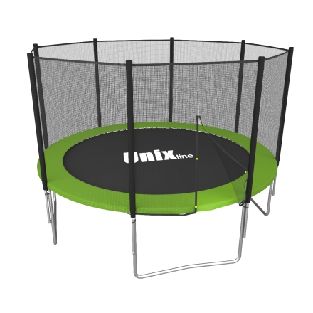 Каркасный батут Unix Line 8ft Simple (outside) диаметр 244 см с защитной сеткой, фото 1