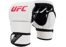 (UFC Перчатки MMA для спарринга 8 унций белые S/M) (UFC Перчатки MMA для спарринга 8 унций белые S/M)