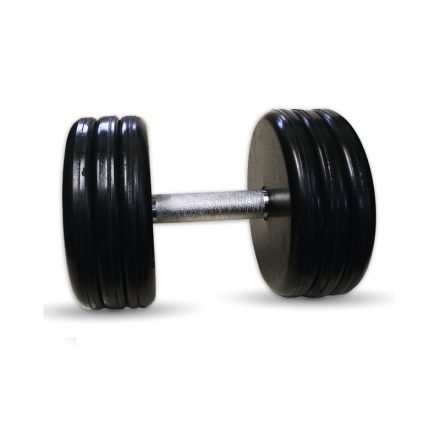 Гантель Barbell 25 кг классик с вращающейся ручкой хром, фото 1