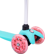 Самокат 3-колесный Zippy 3D, 120/80 мм, мятный Самокат 3-колесный Zippy 3D, 120/80 мм, мятный