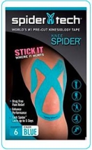 Тейп преднарезанный для колена SpiderTech, 6 шт. Тейп преднарезанный для колена SpiderTech, 6 шт.