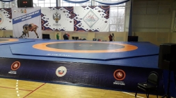 Ковёр борцовский 8х8х0,05 м, эквивалентно пл.140 кг/м3 (НПЭ, одноцветный) СТП-98, фото 4