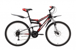 Велосипед Challenger Genesis Lux черно-красный 18"