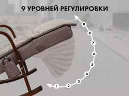 Массажное кресло качалка FUJIMO F2002 МСX Time2Chill Latte (Tailor 3) Вишня, фото 6 Массажное кресло качалка FUJIMO F2002 МСX Time2Chill Latte (Tailor 3) Вишня, фото 6