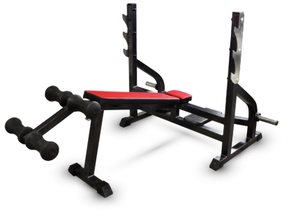 Скамья-стойка для жима под углом вниз Barbell МВ 2.25 чёрный, фото 1