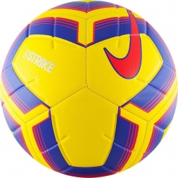 Мяч футбольный любительский "NIKE Strike Team", р. 5, желто-розово-фиолетовый, фото 1