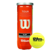 Мяч теннисный WILSON Tour Clay, арт. WRT108900,одобр.ITF и USTA,фетр,нат.резина, уп.3 шт, желтый Мяч теннисный WILSON Tour Clay, арт. WRT108900,одобр.ITF и USTA,фетр,нат.резина, уп.3 шт, желтый