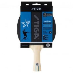 Ракетка для н/т Stiga Hobby Impulse WRB, арт.1210-6418-01, для начин., накл.1,6мм ITTF, конич. ручка