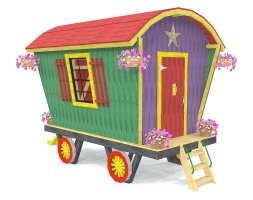 Игровой комплекс TORUDA WOOD Цыганский фургон, фото 2
