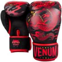 Перчатки боксерские Venum Dragon's Flight Black/Red Перчатки боксерские Venum Dragon's Flight Black/Red