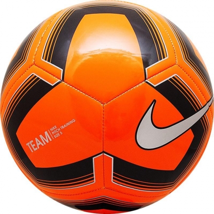 Мяч футбольный любительский "NIKE Pitch Training", р. 5, черно-оранжевый, фото 1