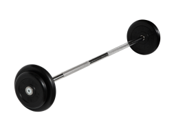 Штанга неразборная "Barbell" с чёрными дисками d 25 мм, 20 кг