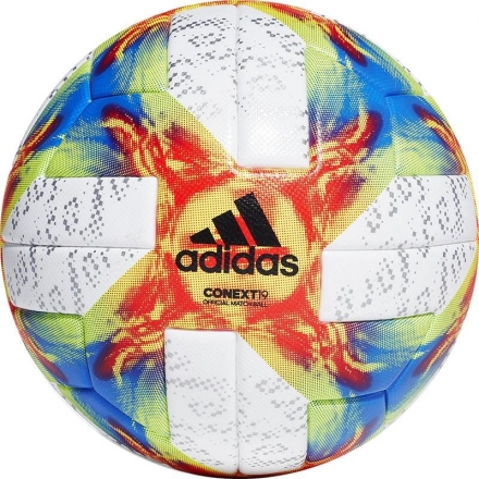 Мяч футбольный профессиональный "ADIDAS Conext 19 OMB", р.5, 6 пан., оф.мяч женского ЧМ2019 по футболу, FIFA Quality Pro, фото 1