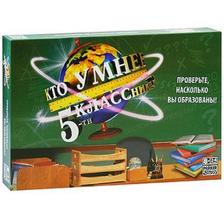 Настольная игра "Кто умнее 5-ти классника" Hasbro, фото 1