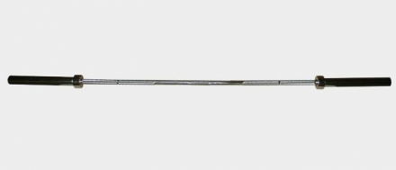 OB-1200 Олимпийский гриф штанги прямой (хром, 2200*50 мм.), МВП 540 кг., фото 1