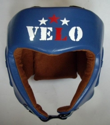 Шлем боксерский VELO открытый (кожа) синий p.L AIBA Шлем боксерский VELO открытый (кожа) синий p.L AIBA