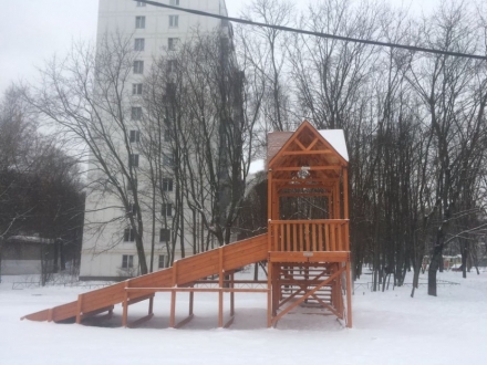 Зимняя деревянная горка "Snow Fox 10 м" МАКСИ, фото 5