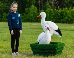 Топиари Аисты в гнезде, семья газон Eco, фото 8