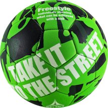 Мяч футб. "SELECT Street Soccer" арт. 813120-444, р.5, 32пан., резина, маш.сш., лат.камера, зел-черн