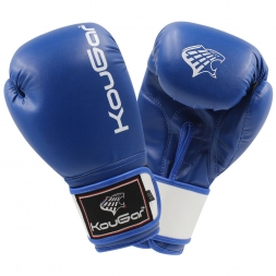 Перчатки боксерские KouGar KO300-4, 4oz, синий, фото 1 Перчатки боксерские KouGar KO300-4, 4oz, синий, фото 1