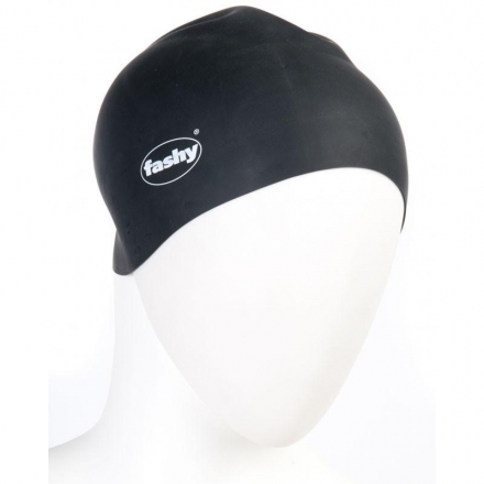 Шапочка для плавания "FASHY Silicone Cap", силикон, черный, фото 1