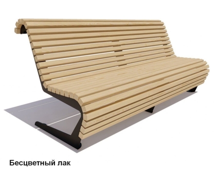 Скамейка уличная Стрит, Лиственница 2,5 м, фото 2