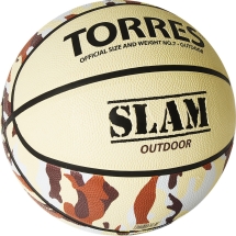 Мяч баск. "TORRES Slam" арт.B02067, р.7, резина, нейлон. корд, бут. кам, бежево-хаки Мяч баск. "TORRES Slam" арт.B02067, р.7, резина, нейлон. корд, бут. кам, бежево-хаки