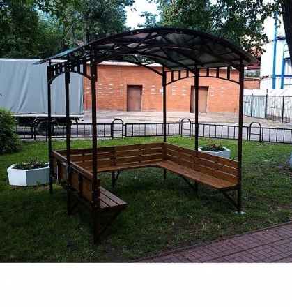 Беседка с лавочками - курилка, фото 7
