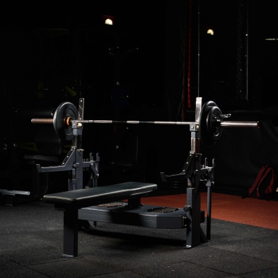 Скамья-стойка домкратная для жима лежа со страховочными упорами Olimpic Bench, фото 2