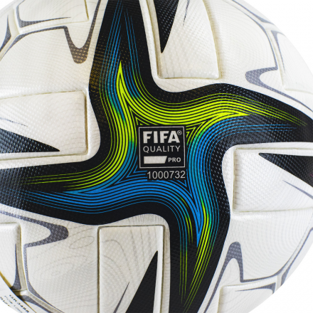 Мяч футб. "ADIDAS Conext 21 PRO" арт.GK3488,р.5, 6 п, FIFA PRO, ПУ, термосш, мультиколор, фото 4