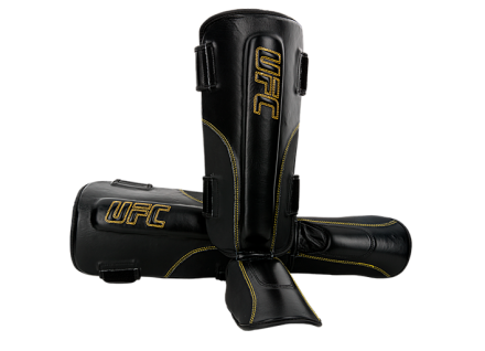 Защита голени на липучках UFC (Черная - S/M), фото 1