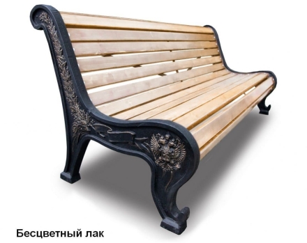 Скамейка чугунная Патриот, Сосна 1,8 м, фото 1