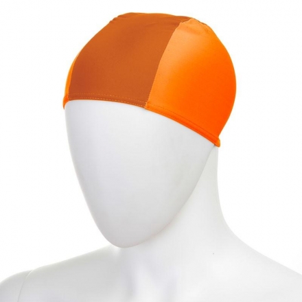 Шапочка для плавания "FASHY Fabric Cap", полиамид/эластан, 3 панели, ярко-оранжевый, фото 1