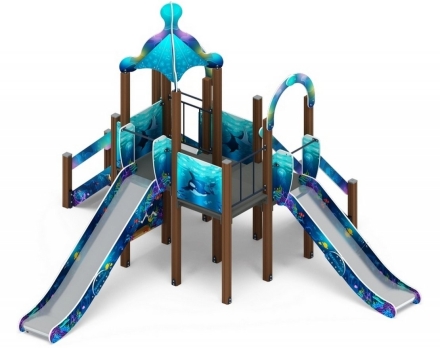 Детская игровая площадка Морской ДИК 2.17.04-01 Н-900 Н-1200 Н-1500, фото 2