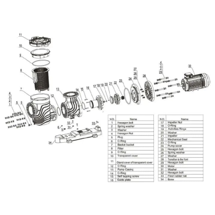 Насос с префильтром AquaViva LX SEQ1500, фото 5