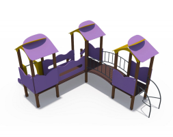 Игровой комплекс Зефир металлический скат Н-620 ДИО 10211, фото 2 Игровой комплекс Зефир металлический скат Н-620 ДИО 10211, фото 2