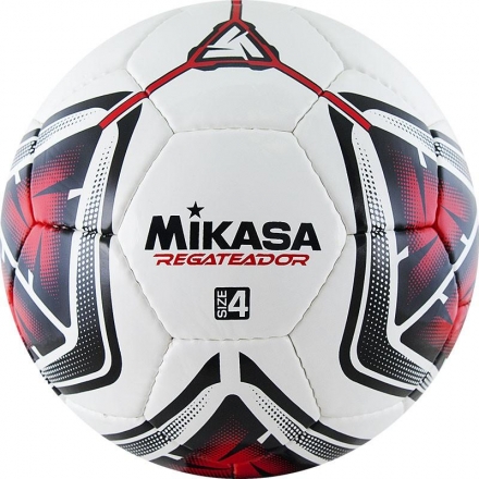 Мяч футбольный тренировочный "MIKASA REGATEADOR5-R", р.4, бело-черно-красный, фото 1