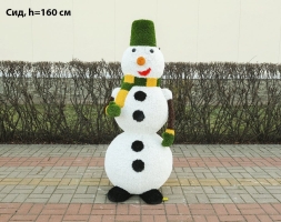 Топиари снеговик Локи, h=135 см - газон Eco, фото 9